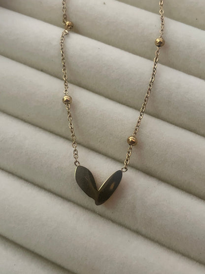 Butterfly Heart Necklace - Zella