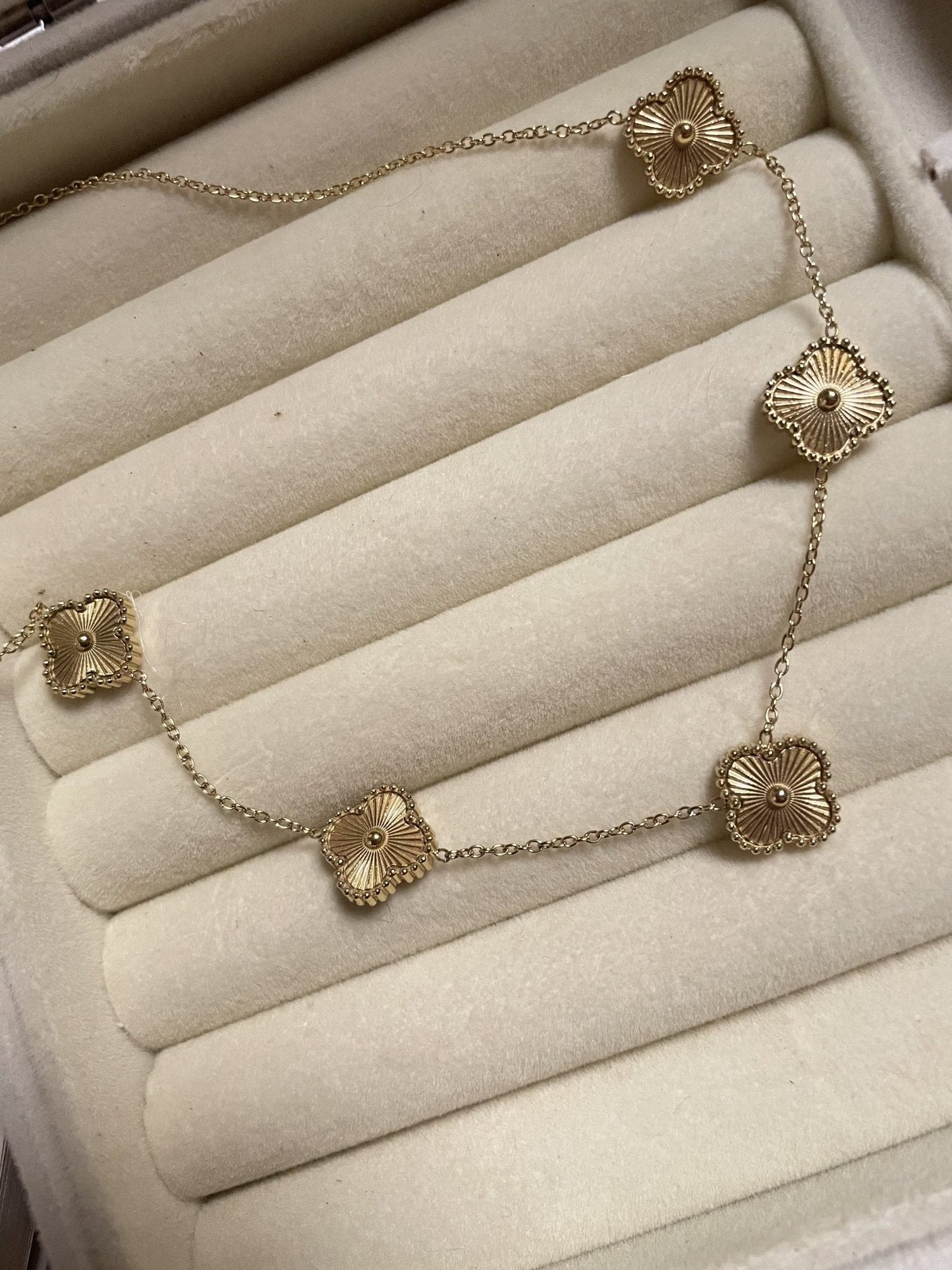 Gilded Bloom Station Necklace - Zella