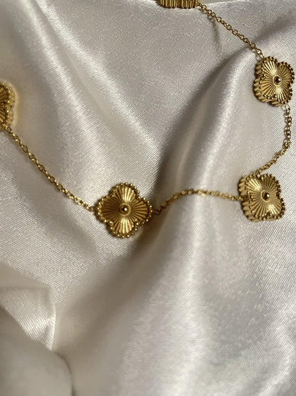 Gilded Bloom Station Necklace - Zella