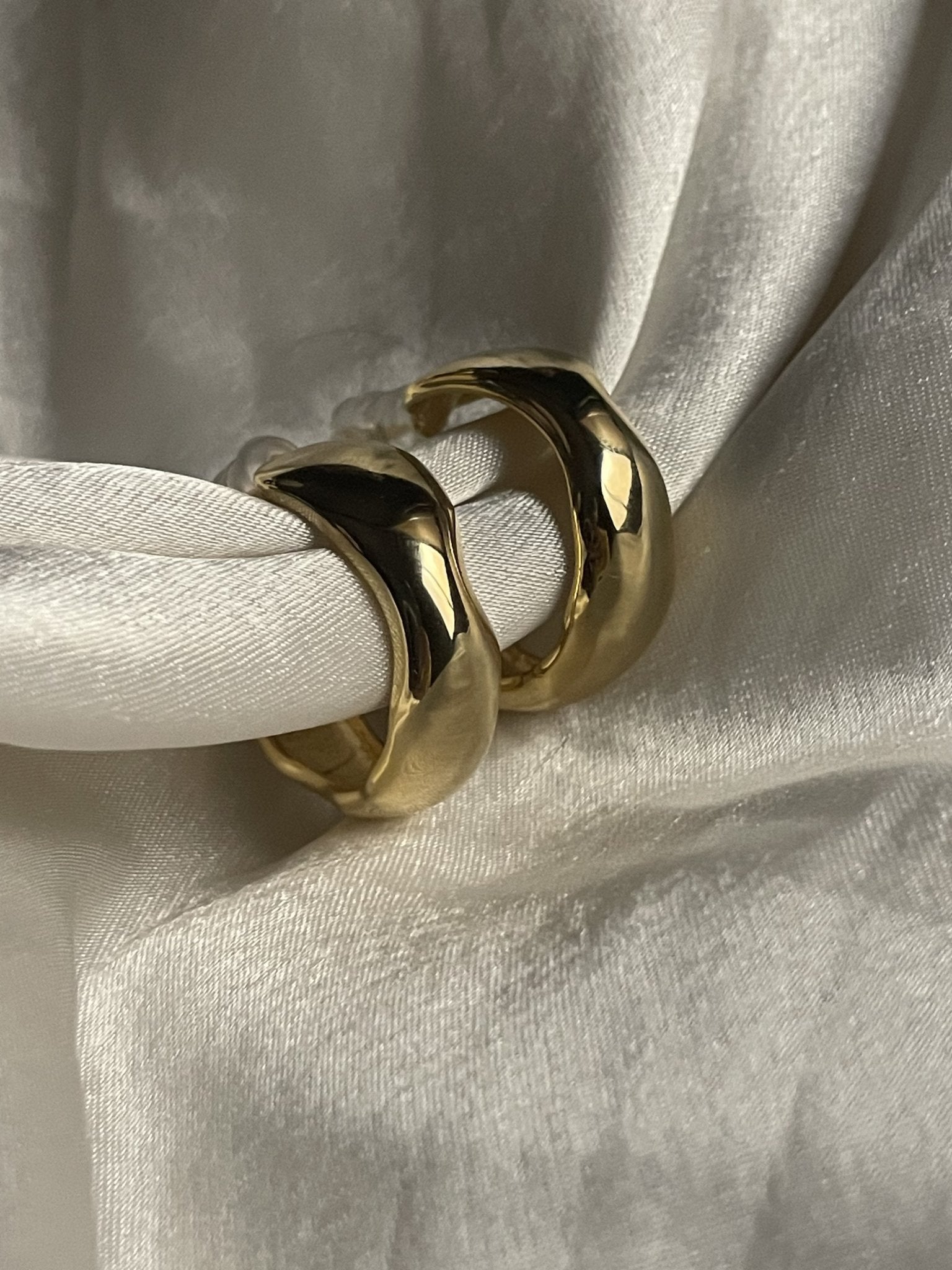 Liquid Gold Hoops - Zella