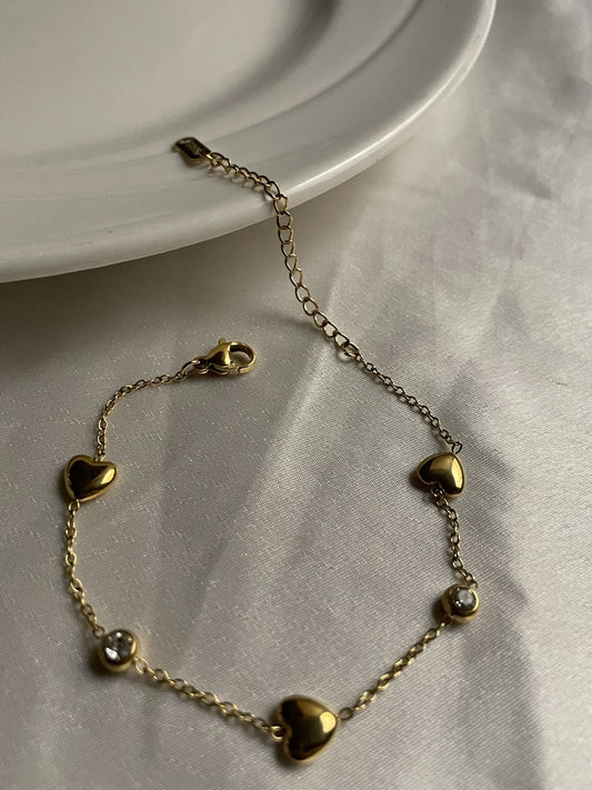 Mini Hearts Luxe Bracelet - Zella
