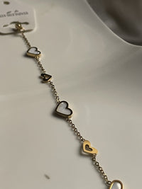 Pearl Heart Link Bracelet - Zella