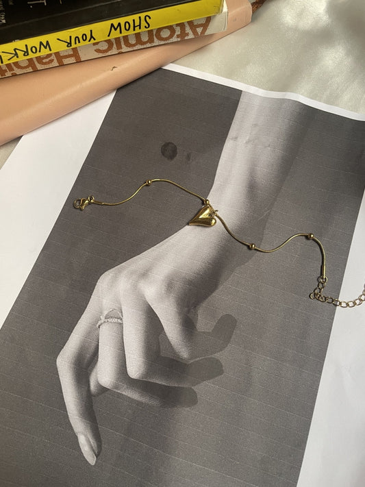 Soft Heart Charm Bracelet - Zella