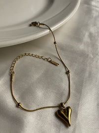 Soft Heart Charm Bracelet - Zella