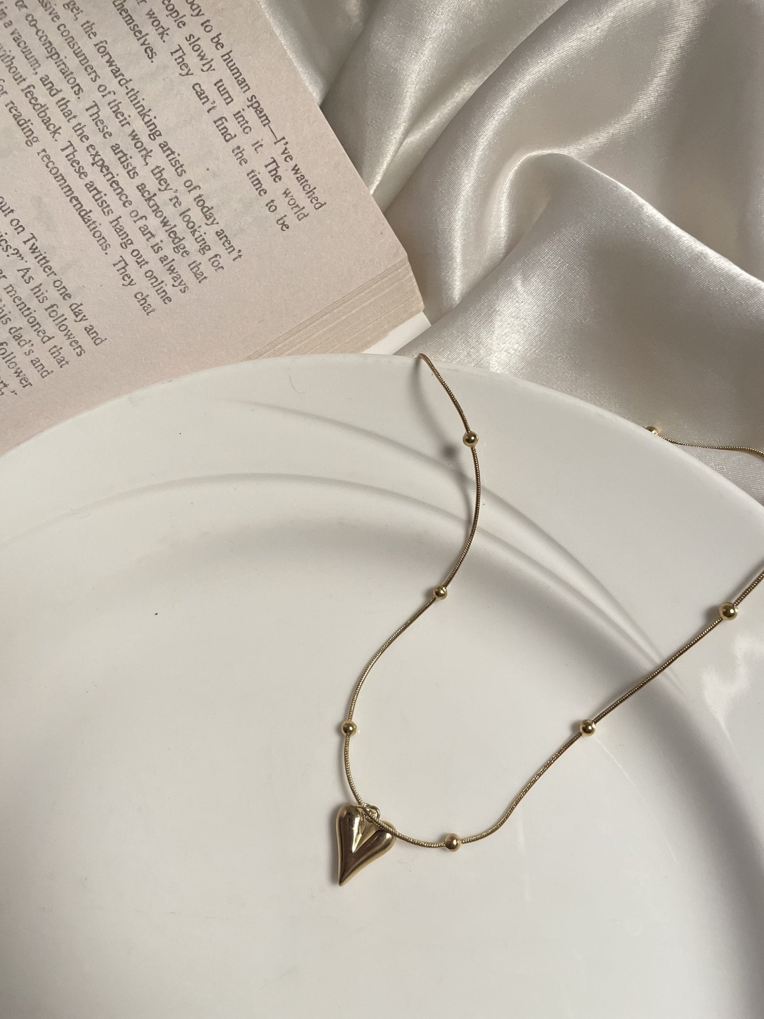 Soht Heart Charm Necklace - Zella